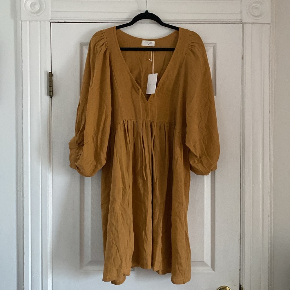 Tan Boho Dress | Maya Mini from Gillia